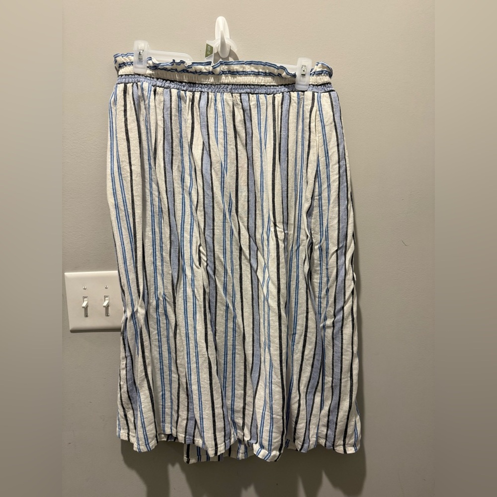 Striped Midi Skirt